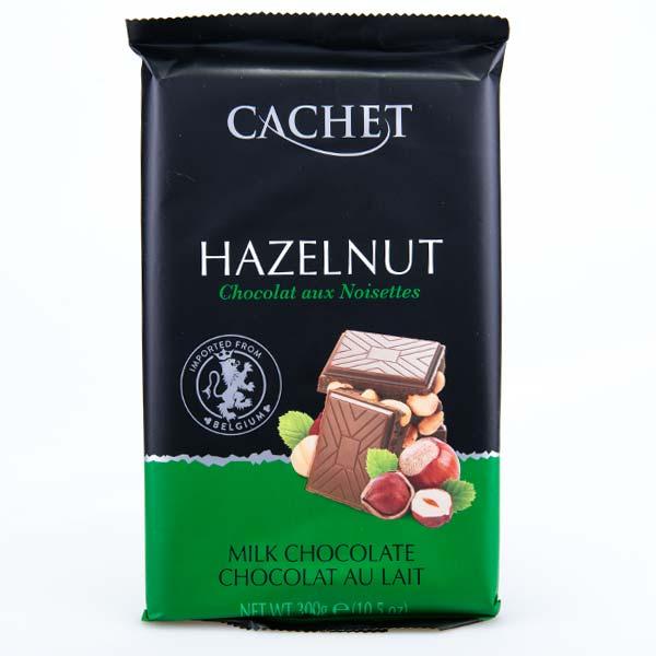 Cachet Hazelnut Бельгийский молочный шоколад с фундуком, 300г