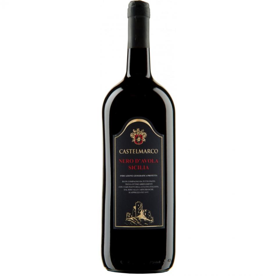 Вино красное сухое Nero D'Avola Castelmarco 1,5л