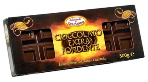 Чёрный шоколад Dolciando  Cioccolato extra fondente  500г