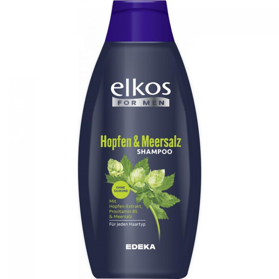 Мужской шампунь с хмелем Elkos Hopfen & Meersalz, 500 мл