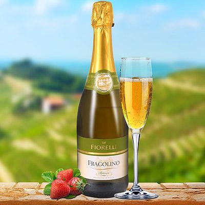 Fragolino Fiorelli Bianco Игристое белое полусладкое вино 0,75л