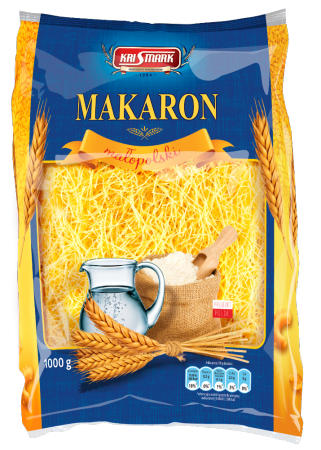 Макароны паутинка для супа Krismark Makaron Malopolski 1kg
