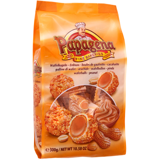 Вафельные конфеты с арахисовой начинкой Papagena 300г, Австрия