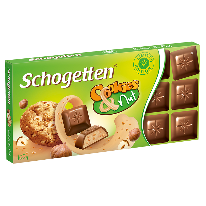 ​Шоколад Schogetten Cookies&Nut "Печенье и орехи" 100г
